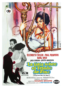 Póster La gata sobre el tejado de zinc, edición española
