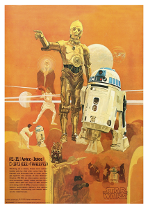 Póster La guerra de las galaxias. Episodio IV: Una nueva esperanza, Androides