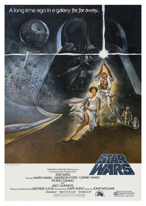 Póster La guerra de las galaxias. Episodio IV: Una nueva esperanza, edición americana