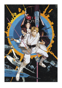 Póster La guerra de las galaxias. Episodio IV: Una nueva esperanza, primera edición