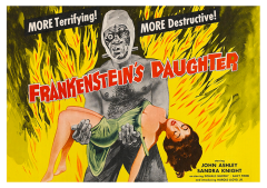 Póster La hija de Frankenstein, 1958