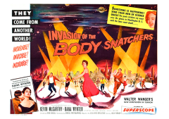 Póster La invasión de los ladrones de cuerpos, edición británica