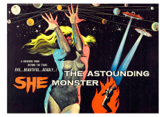 Póster The Astounding She-Monster (Invasora de Júpiter), 1957
