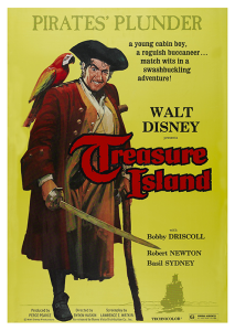 Póster La isla del tesoro, 1950