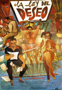 Póster La ley del deseo, 1987