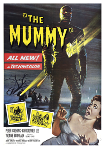 Póster La momia, 1959 edición americana