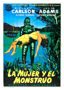 Póster La mujer y el monstruo, edición española