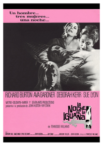Póster La noche de la iguana, edición española
