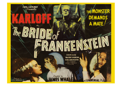 Póster La novia de Frankenstein, edición británica