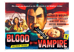 Póster La sangre del vampiro, 1958