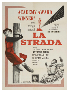 Póster La strada, 1954