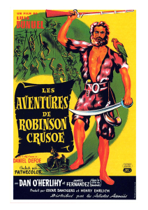 Póster Robinson Crusoe