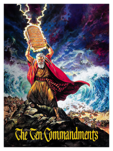 Póster Los diez mandamientos