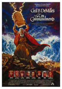 Póster Los diez mandamientos, 1956