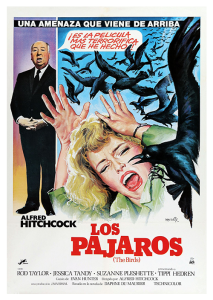 Póster Los pájaros, edición española