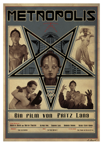 Póster Metrópolis, protagonistas