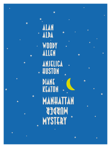 Póster Misterioso asesinato en Manhattan