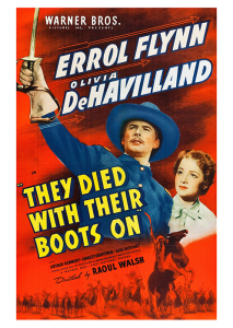 Póster Murieron con las botas puestas