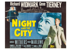 Póster Noche en la ciudad, edición británica