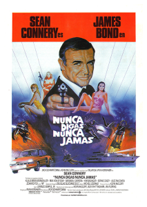 Póster James Bond, Nunca digas nunca jamás