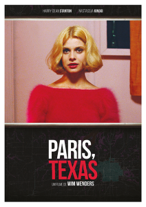 Póster París, Texas, edición española