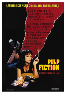 Póster Pulp Fiction, preestreno