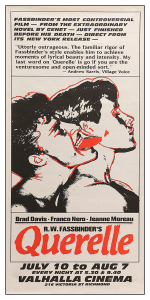 Póster Querelle, proyección