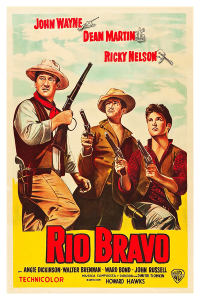 Póster Río Bravo, edición americana