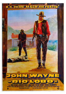 Póster Río Lobo, edición alemana