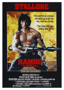 Póster Rambo: Acorralado Parte II