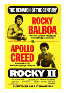 Póster Rocky II vs Apollo