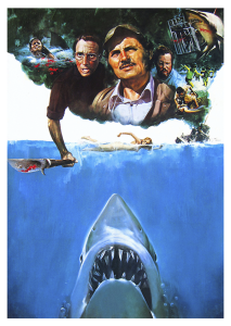 Póster Tiburón, protagonistas