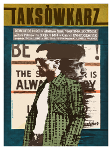 Póster Taxi Driver, edición polaca