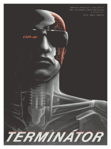 Póster Terminator, edición checoslovaca