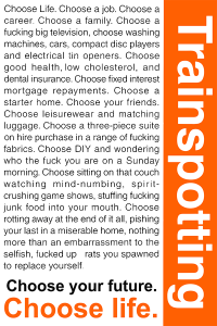 Póster Trainspotting, 1996