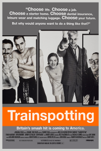 Póster Trainspotting, edición británica